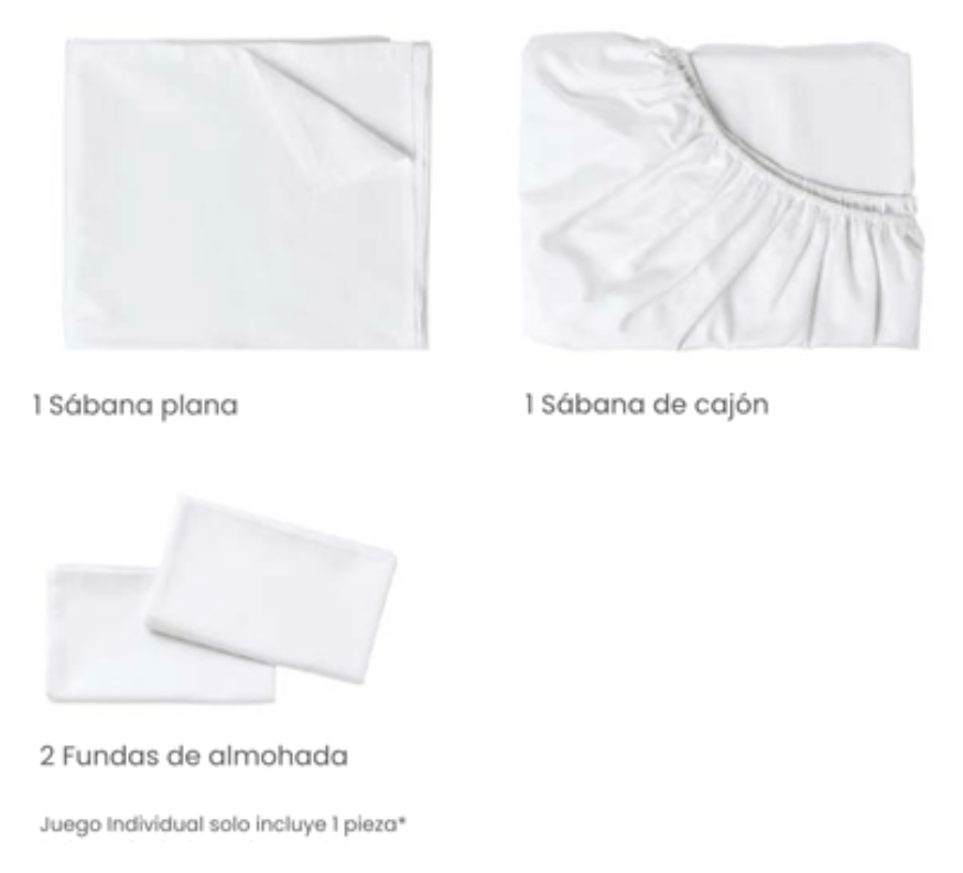 Juego de Sábanas 100% Algodón