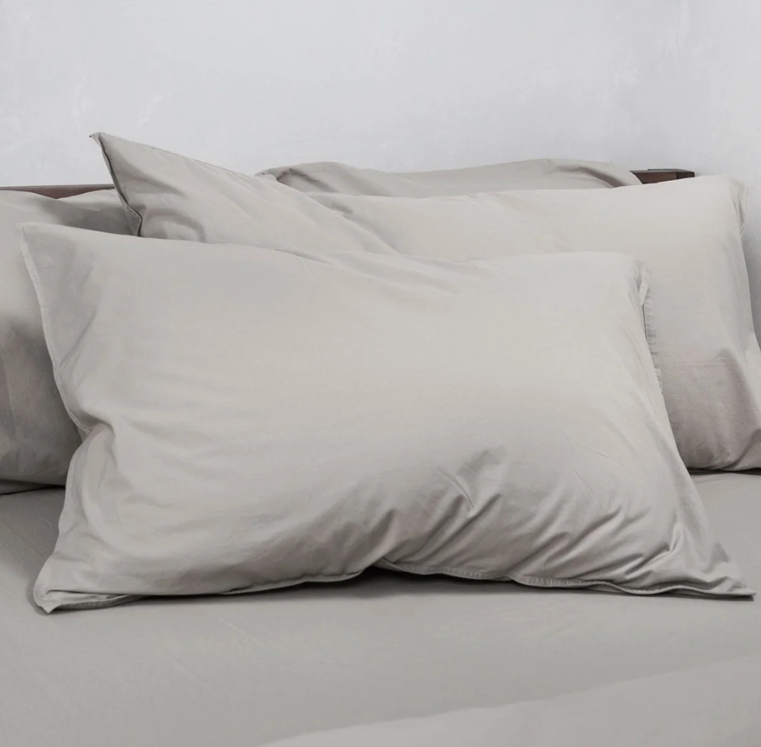 Funda decorativa Percal Stone Wash | 200 hilos